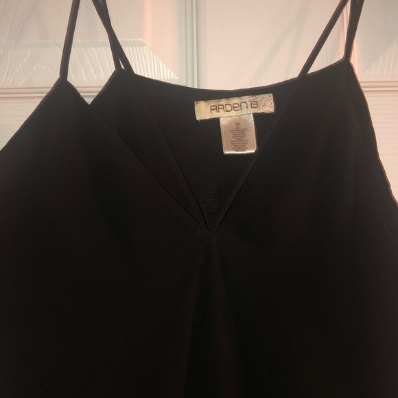 Black Medium ARDEN B Strappy Bodysuit - Picture 2 of 5